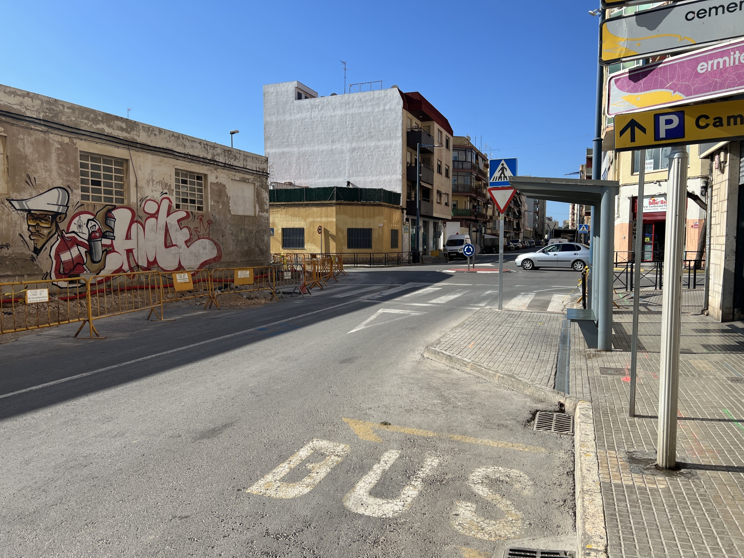 A partir del lunes las paradas de bus de la avenida de la Libertad quedarán anuladas
